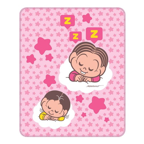Cobertor Bebê Feminino Rosa Mônica e Magali Baby - Turma da Mônica - Tamanho único - Rosa