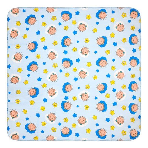 Cobertor Bebê Masculino para Berço Azul Cebolinha Baby - Turma da Mônica - Tamanho único - Azul