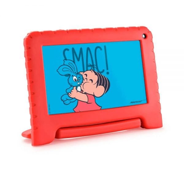 Tablet Multilaser Turma Da Mônica Go Edition, 7'', Quad-Core, 32Gb, 1Gb Ram, Wi-Fi, Controle Parental, Vermelho - Nb369