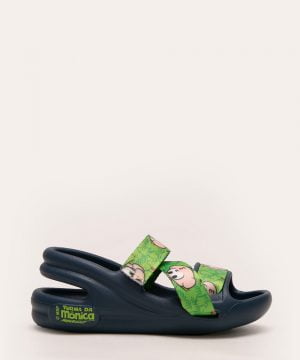 sandália infantil cebolinha azul