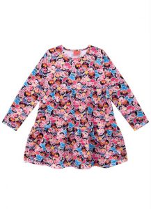 Vestido Infantil Menina da Turma da Mônica Rosa