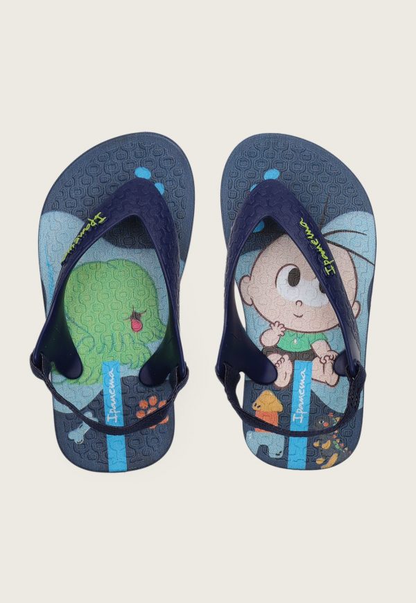 Infantil - Chinelo Ipanema Baby Cebolinha Baby Azul-Marinho