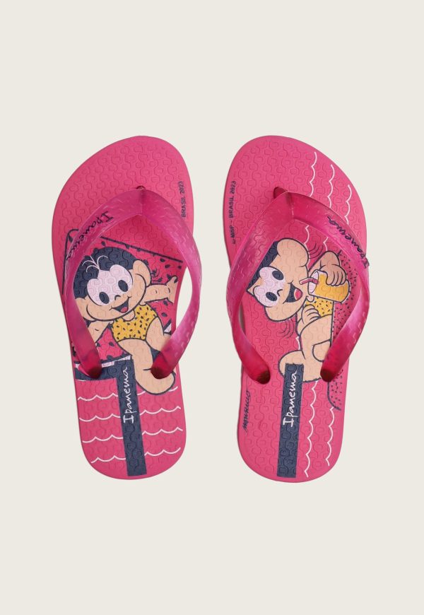 Infantil - Chinelo Ipanema Turma Da Mônica Rosa