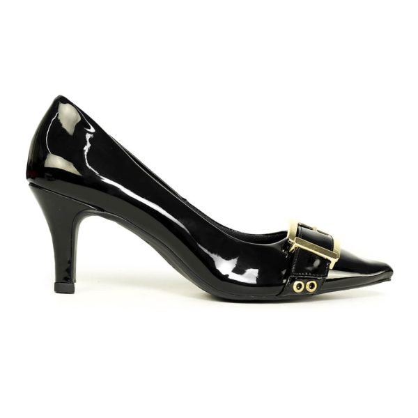 SCARPIN FEMININO MÔNICA SALTO BAIXO Preto