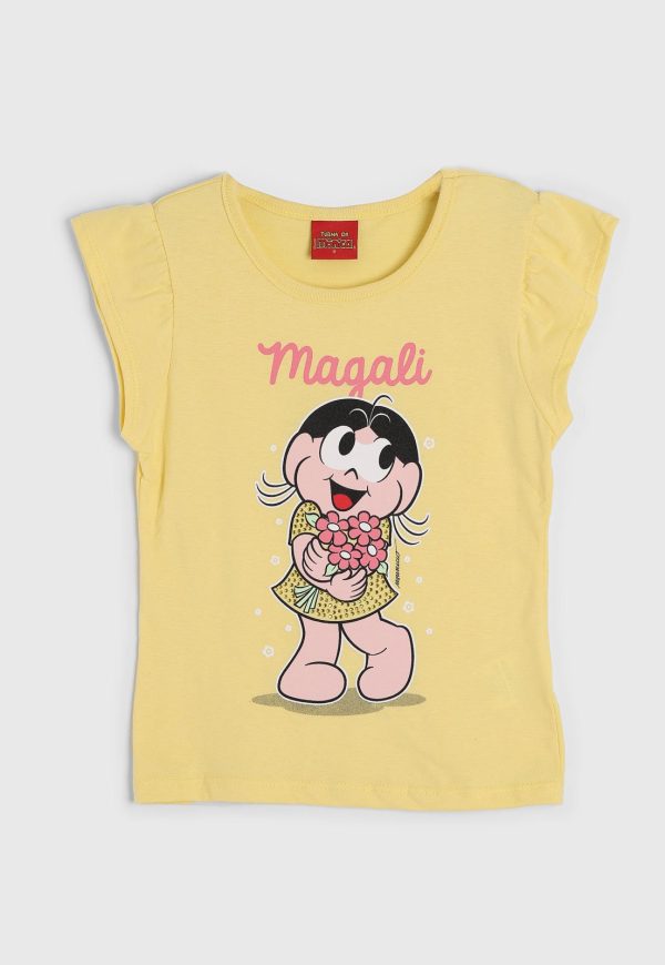 Infantil - Blusa Brandili Turma Da Mônica Amarela