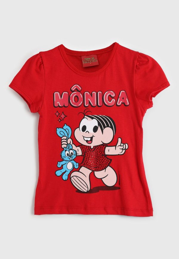 Infantil - Blusa Brandili Mônica Vermelha