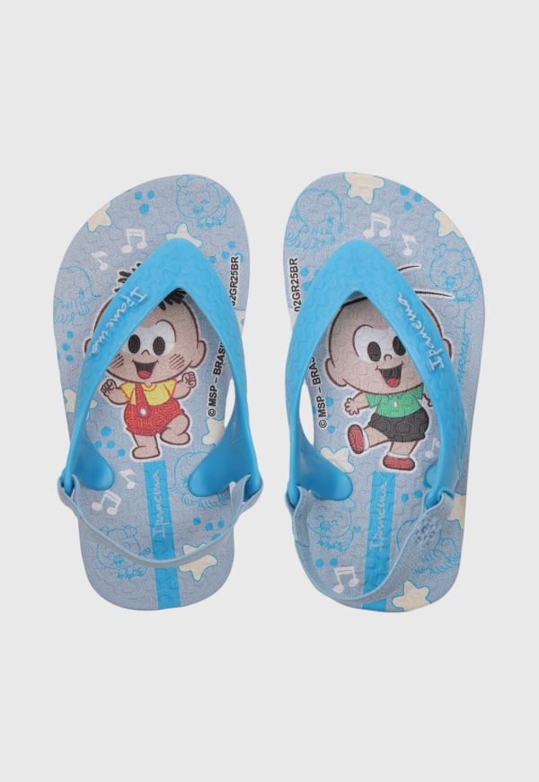 Infantil - Chinelo Ipanema Turma De Mônica Azul