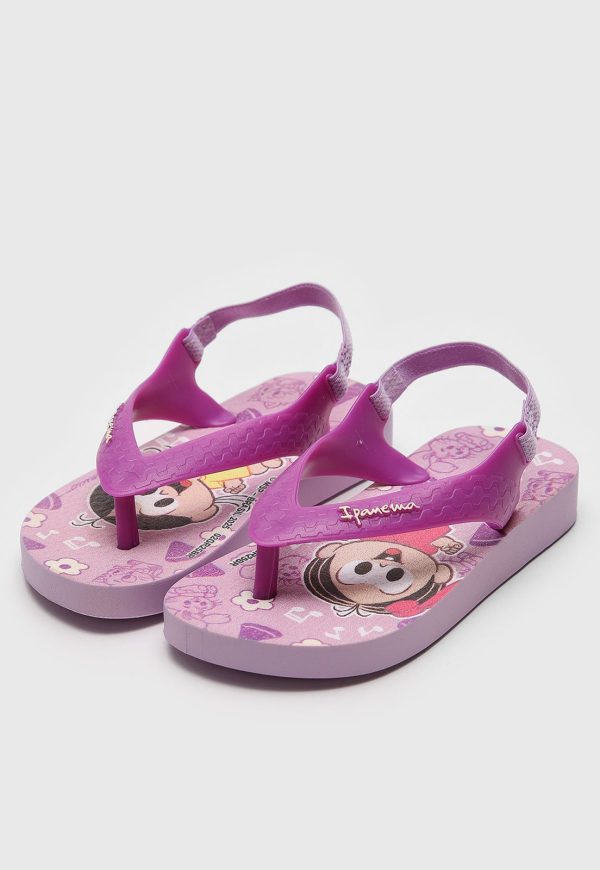 Infantil - Chinelo Ipanema Turma De Mônica Roxo